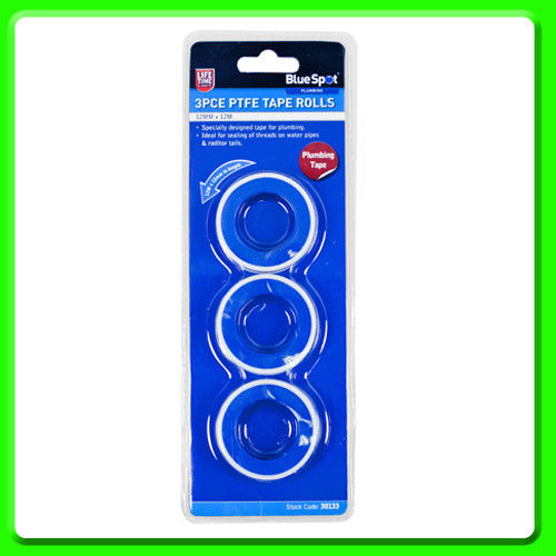 3 Rolls of PTFE Tape Blue Spot Plumbing Tape Water Pipes Radiator Tails 10M eBay
