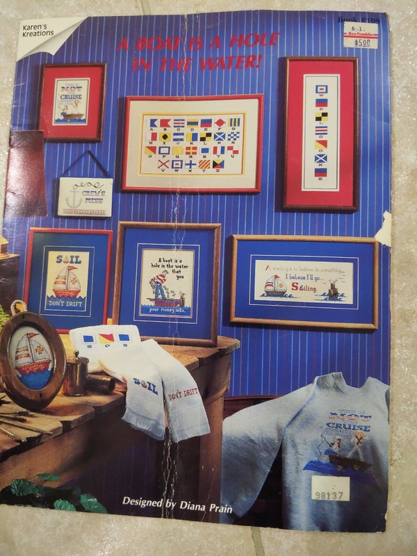 Karen’s Kreations A Boat Is A Hole In The Water! Cross Stitch