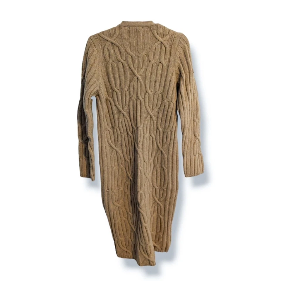 Cardigã Jillian Jones 100% lã de cordeiro malha longa tamanho M - Imagem 2 de 4