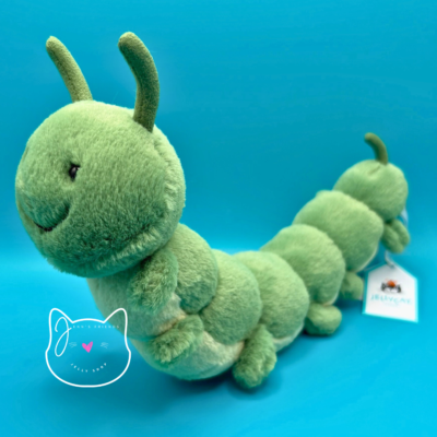 AUTHENTIC Jellycat CARYS CATERPILLAR New NWT RETIRED Soft Plush