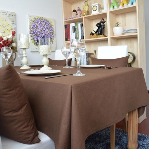 Plain Cotton Table Cloth Dining Kitchen Tablecloth Wedding Party Desk Cover Home - Picture 33 of 36