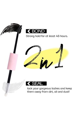 Lash Glue Bond and Seal Long Lasting And Natural Lash Clusters C Curl