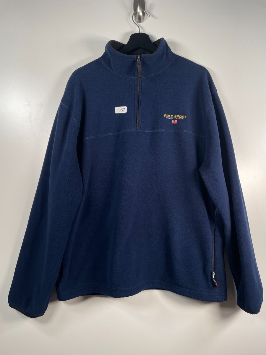 Vtg Polo Sport Ralph Lauren Mens 1/4 Zip Polartec Fleece