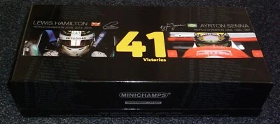 Minichamps McLaren Ford Ayrton Senna 1993 + Mercedes Lewis Hamilton 2015 1/43 - Photo 1/2
