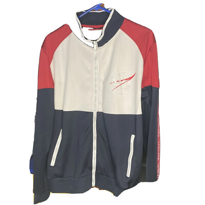LRScoop NASA Track Suit Jacket Red White Blue Men's Size M