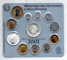 ITALIA Serie FDC - 2001 - Gius…