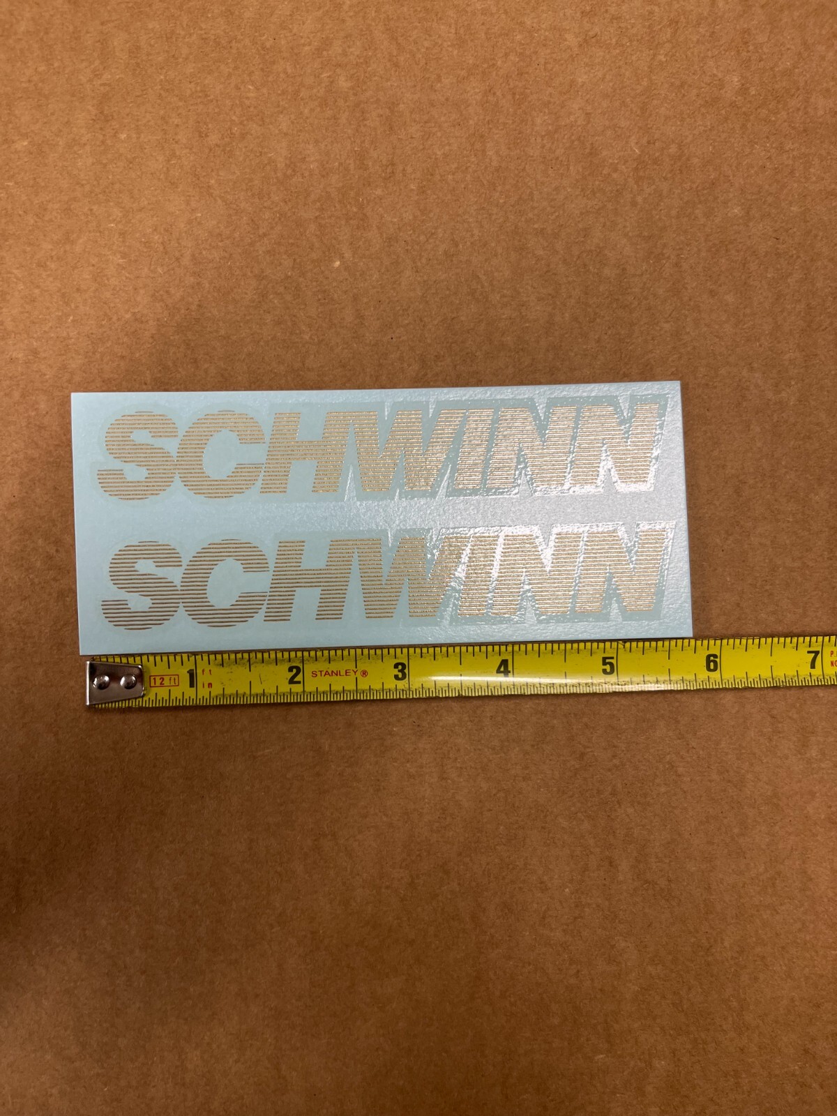 SCHWINN Roadbike Lightweight 26" Bicycle Bike Small Gold Downtube Decals & BMX