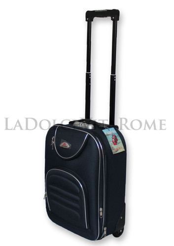 VALIGIA BAGAGLIO A MANO ULTRALEGGERO TROLLEY RYANAIR EASY JET 2 RUOTE LOW COST - Foto 7 di 16