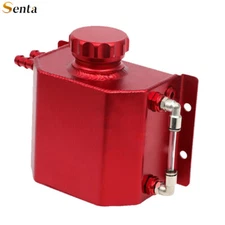 1L Aluminum Radiator Coolant Overflow Bottle Recovery Water Tank Reservoir Red