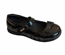 Girl's Dress Shoes Patent Mary Jane Flats with Bow