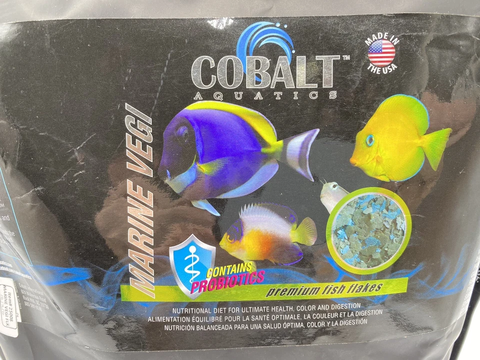 Escamas VEGI con probitóicos para peces de arrecife de todo tipo 32 oz. Bolsa resellable Foto 2 de 4