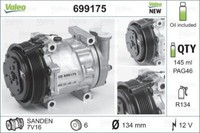Valeo 699175 Kompressor, Klimaanlage FüR Alfa Romeo Fiat Lancia