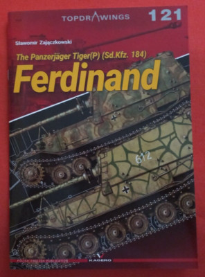 Kagero Topdrawings 7121 121, Panzerjäger Tiger (P) Sd.Kfz.184 FERDINAND