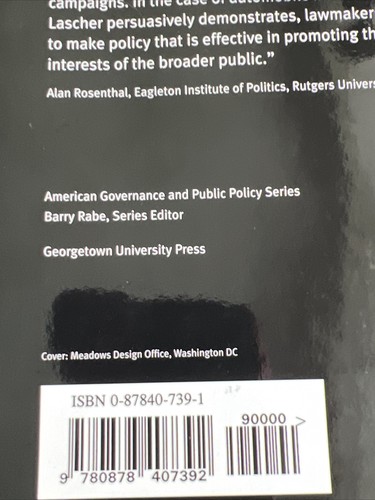 THE POLITICS OF AUTOMOBILE INSURANCE REFORM: IDEAS, By Lascher Edward L. Jr. - Picture 4 of 11