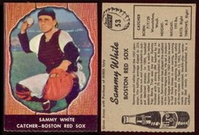 1958 Hires Root Beer  no tab #53 Sammy White, NrMint Rare Boston Red Sox