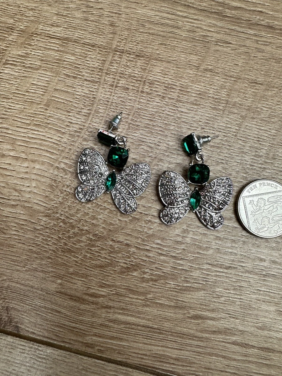 River island shop green earrings