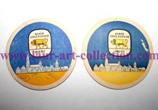 ULMER GOLD OCHSEN - 2 ANCIEN SOUS BOCK, DESSOUS VERRE BIERE ALCOOL BEER COASTER