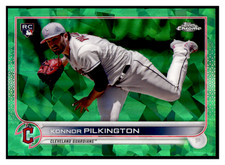 2022 Topps Chrome Update Sapphire Konnor Pilkington RC US304 Green Refractor /75