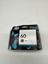 HP 60 Black Ink Cartridge CC640WN DeskJet D1660, D2500, D2600 EXP Aug 2015