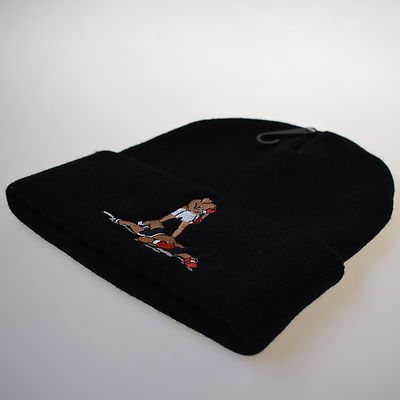 Bonnet 'Actual Fact' Muhammad Ali - Noir En Modacrylique - Taille Unique Extensible - Neuf Avec étiquettes