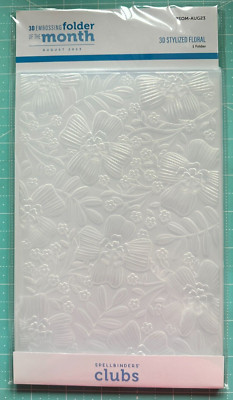 Spellbinders 3D Embossing Folder of the Month August 2023 3D Stylized ...