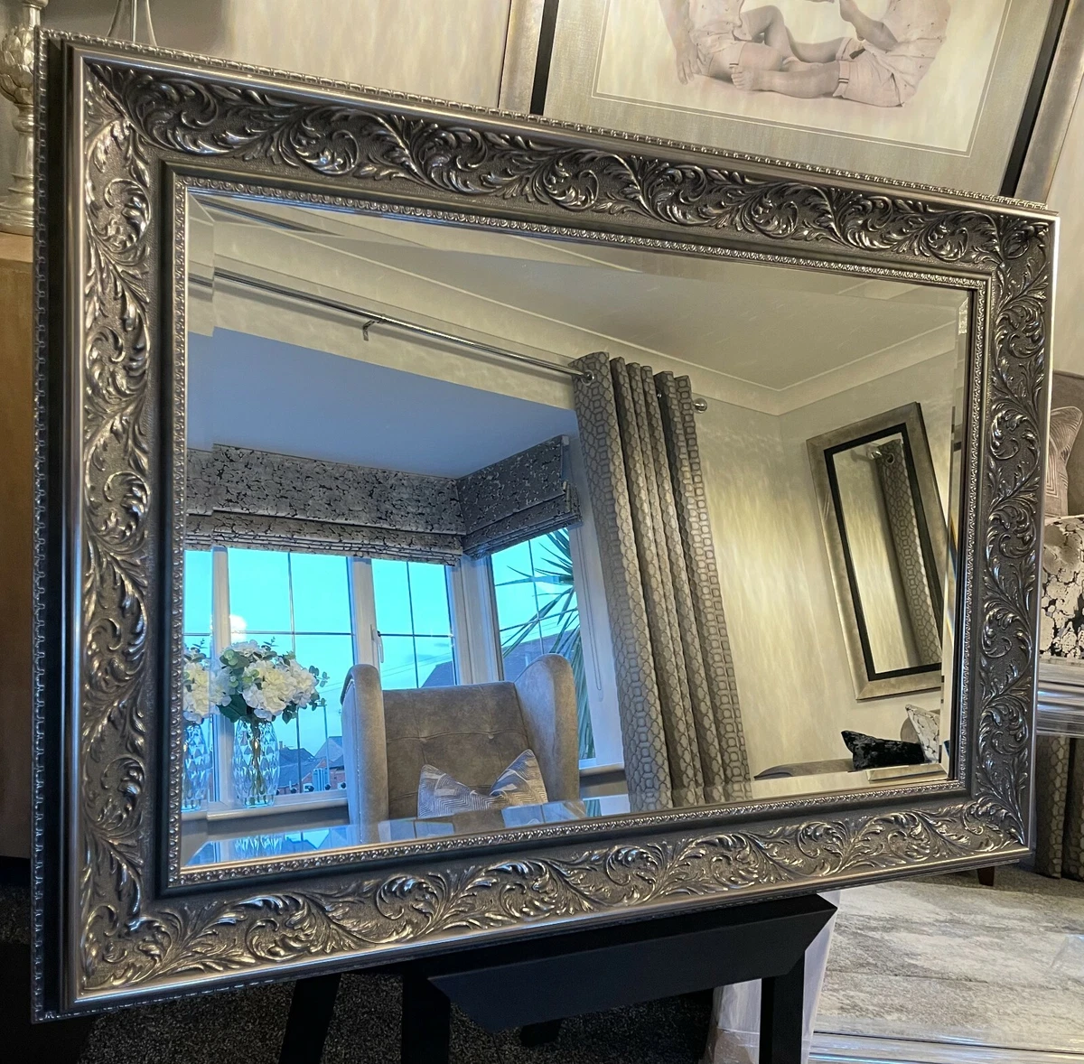 Decorative framed mirrors deals