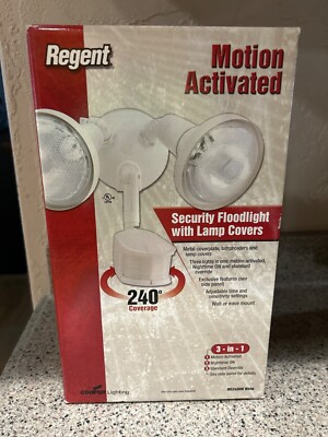 Twin Floodlight Kit Motion Activated Sensor Regent Model
