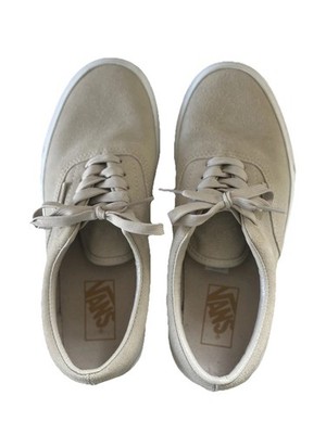 VANS Women's Authentic Suede taupe, Stackform Platform size 8, pre-owned