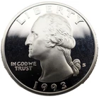 1993-S Silver DCAM Proof Washington Quarter