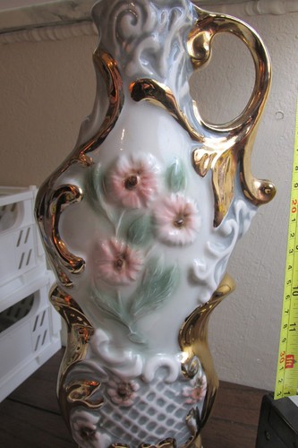Vintage 1969 Beam Pink Flower  Bottle  real Regal China 