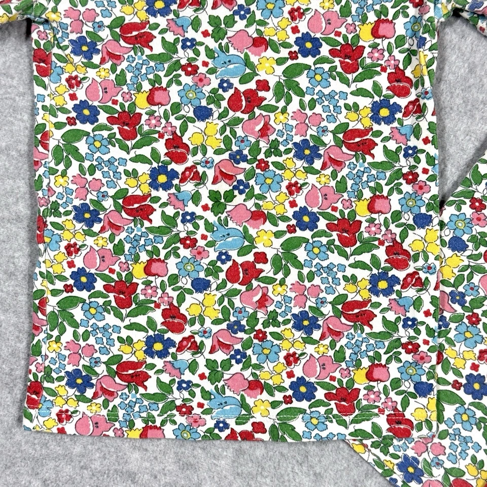 Conjunto de pijama Mini Boden niñas 4 5 cabaña floral jardín manga corta top pantalones cortos Foto 3 de 4