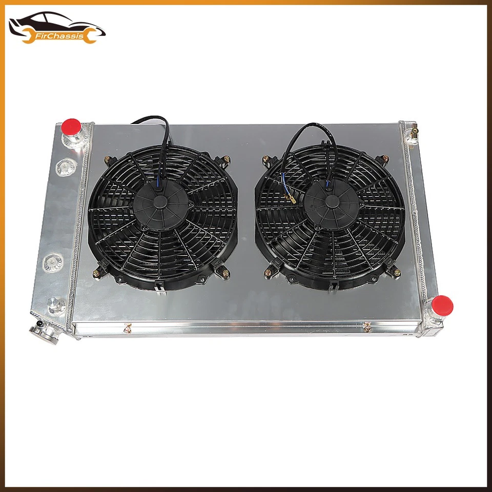 3 Row Aluminum Radiator+Shroud Fan CC162 For Chevrolet Caprice 5.0L 1980-1986 - Image 4 of 4