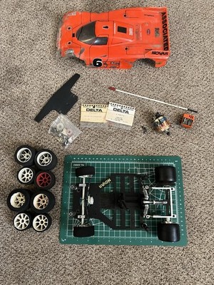 Delta P12 Spyder 1/12 vintage Pan Car Tri Shock New Tires 1980s 4 Display/Parts