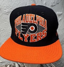 NHL Reebok Snapback PHILADELPHIA FLYERS Black Orange Flat Brim Mens Hat
