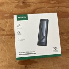 UGREEN SSD Enclosure, Tool-Free USB C External, 10Gbps M.2 NVMe to USB Adapter/R