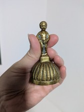 Vintage Manneken Pis Brussels Brass Bell Souvenir Peeing Boy Statue Quirky Decor
