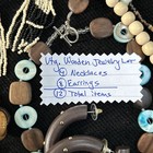 Vtg/now Wooden Costume Jewelry Lot of 12: Necklaces & Earrings — photo 7
