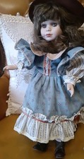Antica Bambola in Ceramica Porcellana  Altezza 42 cm Vintage da Collezione