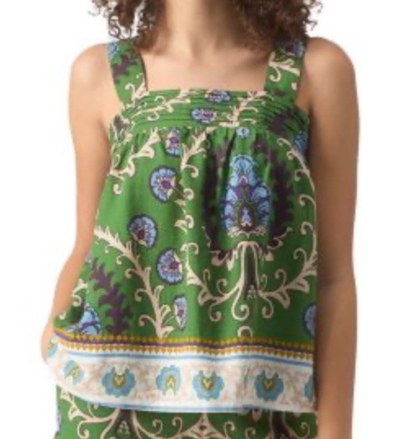 NWT Sanctuary Mosaic Tile Butyon Back Cami Size M