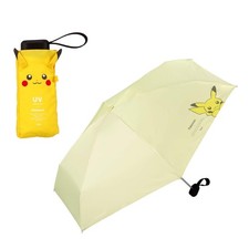 Wpc. Pok mon Pikachu Sun Umbrella Folding Mini Suitable For Rain Or Shine New JP