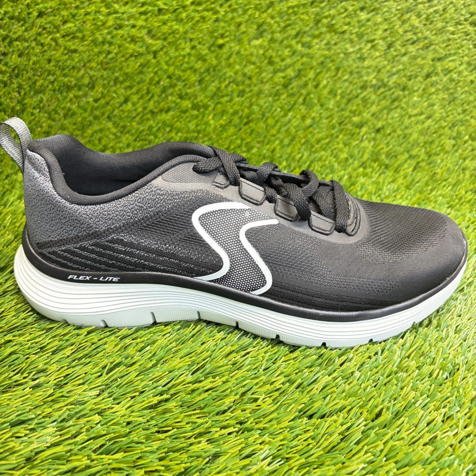 Skechers Flex Advantage 5.0 Spreelo Mens Size 8 Black Running Shoes Sneakers