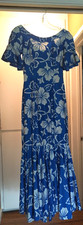 VINTAGE ROYAL HAWAIIAN MAXI DRESS XS