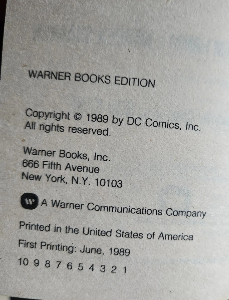 Batman Craig Shaw Gardner Movie Tie-In vintage paperback - Image 3 of 3