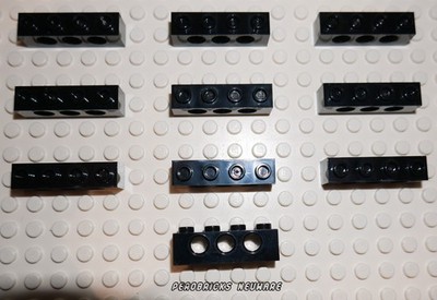 Lego Technik Technic 10 Lochbalken 1x4 schwarz #3701 NEUWARE