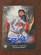 2018 Topps Inception GREG ALLEN Indians In-Person Signed  AUTO