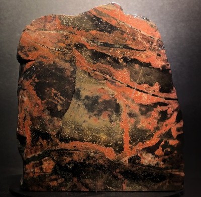 Pilot Knob Mine Rhyolitic Jasper Jaspellite Slab 3lb 14oz Polished Specimen MO.
