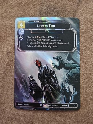 1x Always Two - P26 73 RQ Regional Prize Wall Promo SWU Unlimited LAW