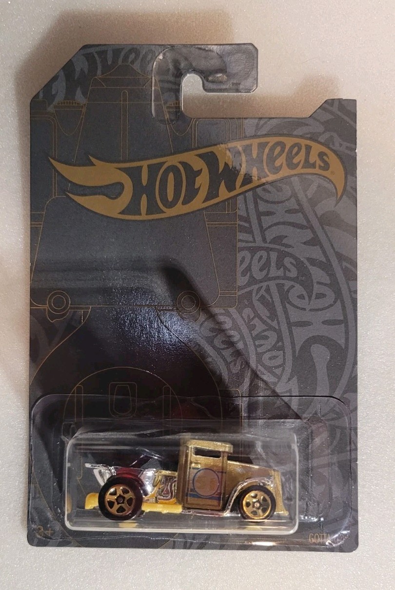 Hot wheels 2019 Satin And Chrome Gotta Go Gold Chase Car - Hot Wheels 51st ANNIV