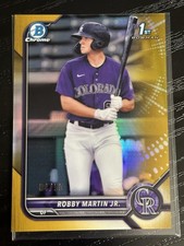 2022 Bowman Chrome Prospects Robby Martin Jr. Gold Refractor /50 #BCP-43 1st RC