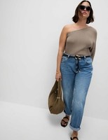 Marks & Spencer Womens Cotton Boyfriend Jeans in Denim - M&S